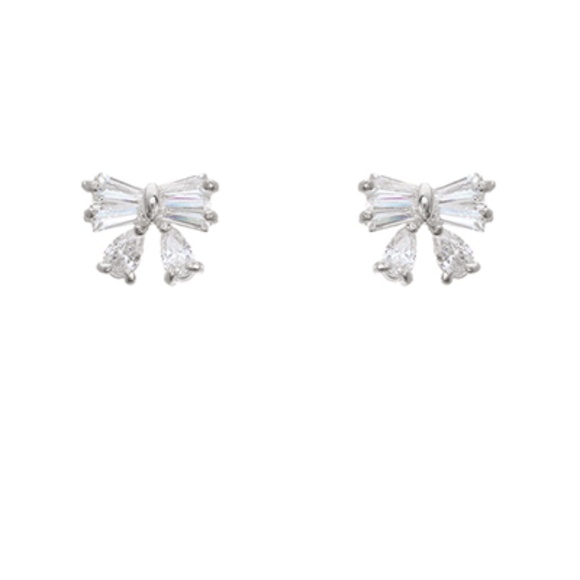 CZ Bow Studs - Picture 2 of 2